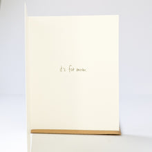 Load image into Gallery viewer, UTS x The Mom Room Just for Mom Card