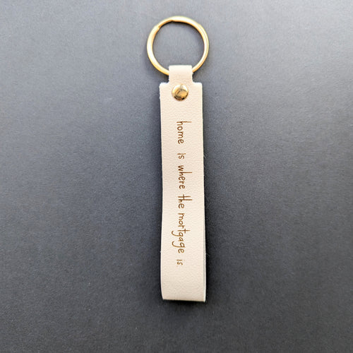 Mortgage Keychain Faux Leather